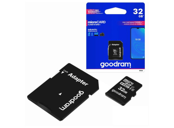 Good Ram Cartão Micro Sd 32 Gb Goodram M1aa Cl10 Uhs-I + Adapt Good Ram Cartão Micro Sd 32 Gb Goodram M1aa Cl10 Uhs-I + Adapt